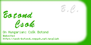 botond csok business card