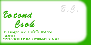 botond csok business card